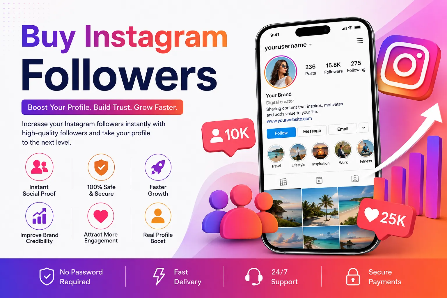 Buy Instagram Followers: Grow Your Instagram Profile Faster & Build Social Proof
